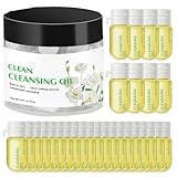 Nanmiyan Make-up-Reinigungsöl, 28 Stück Einweg-Tiefenreinigungsöl, Gesichtsreinigungsöl, Ölreiniger für das Gesicht, Augen-Make-up-Entferner, Hautpflege, Make-up-Entferner-Balsam, Gesichtswaschmittel