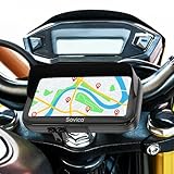 Handyhalterung Motorrad wasserdicht gültig für Lenker Aller Dicken und Formen Hülle mit Visier Gültig für Smartphones bis 7,5' Motorrad handyhalterung