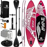 KESSER® Aufblasbares SUP Board Set Stand Up Paddle Board Premium Surfboard Wassersport | 6 Zoll Dick | Komplettes Zubehör | 130kg