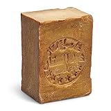 Jumana Alepposeife, Olivenseife, 5% Lorbeeröl - 95% Olivenöl, Dermatest sehr gut, 1 X 200g traditionelle Seife für Haut und Haar