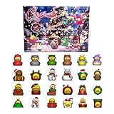 Lpoppcx Weihnachts Ente Adventskalender - 24 Tage Enten Adventskalender Für Kinder - Geschenkideen Für Reise Schule Zuhause Badespielzeug Für Mädchen Kinder