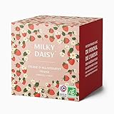 Milky Daisy - Bio-Stilltee ‍- Erdbeergeschmack mit Fenchel, Kümmel und Brennnessel - 45 kompostierbare Infusionsbeutel