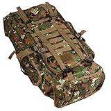Totority Wasserdichter Rucksack Wanderrucksack Wasserdichter Jagdrucksack Reiserucksack Regenfester Campingrucksack Camper Campingrucksack Für Männer Campingtaschen Oxford Stoff Camouflage