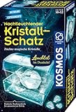 KOSMOS 645687 Nachtleuchtender Kristall Schatz, Kristalle selbst züchten,Experimentieren für Kinder ab 10 Jahre, Mitbringsel, kleines Geschenk