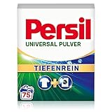 Persil Universal Pulver Tiefenrein Waschmittel (75 Waschladungen), Vollwaschmittel für reine Wäsche und hygienische Frische für die Maschine, effektiv von 20 °C bis 95 °C