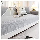 Superweicher Chenille-Sofa-Bezug, 90 x 280 cm, rutschfest, waschbar, für Wohnzimmer, Komfort und Stil, perfekter Sofaschutz und Dekor-Upgrade