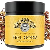 Räuchermischung - Feel Good • Weihrauch, Iriswurzel, Sandelholz & edle Harze • Harmonisches Räucherwerk für Wohlbefinden, Freude & innere Balance • 100% Naturrein & Handgemischt • HerbsnRoots
