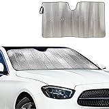 Sonnenschutz Auto Frontscheibe, Sonnenblende Frontscheibe Windschutzscheibe Faltbar UV-Schutz Sonnenschirm Schutz 130 * 65CM