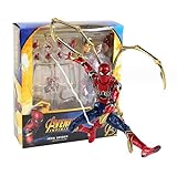 Spielzeug für Kinder Action Avengers Infinity War Eisen Spinne Statue Spiderman PVC Sammelfiguren Superheld Puppe Spielzeug Modell (Color : 14cm)