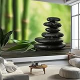 Fototapete Realismus Tapeten Wandtapete, Gestapelte Steine Moderne Wanddeko Design Wand Dekoration Wohnzimmer Schlafzimmer Büro Flur 350 x 256 cm Wandtapete Poster-Tapete