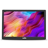 Cello 14' tragbarer analoger Fernseher mit integriertem Akku inkl. Netzkabel und 12-Volt KFZ Ladekabel in Schwarz, One Size