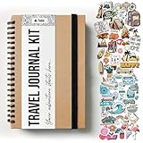 Travel Journal Scrapbook / Reisetagebuch Zum Ausfüllen, travelers notebook a5, bullet journal zubehör, travel gadgets, camping gadgets, reise geschenk auslandsaufenthalt, urlaubstagebuch erwachsene