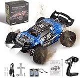 Lischwert Ferngesteuertes Auto,1:18 Bürstenloser Motor 60 km+/h,2,4 GHz 4WD Monster RC Truck,RC Auto mit 2 wiederaufladbaren Batterien für 40 Min