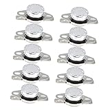 PRETYZOOM 10Stücke Thermostat Temperaturregler Offen für Innenanwendung Kompakt Sicher Zuverlässig für Mikrowellen Öfen Heizungen