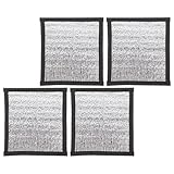 FRCOLOR 4 Stück Reptilien Heizkissen mit Reflektierender Folie 16X16cm Isolierende Wärmematte für Terrarien Langlebige Haustier Heizmatten für Eidechsen und Schildkröten