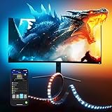 Govee Gaming Light für Monitor G1, TV LED Hintergrundbeleuchtung für 27-34 Zoll TV oder PC, Smart RGBIC Wi-Fi TV Backlight, Doppelte Lichtperlen mit 123 Szenenmodi App-Steuerung, kompatibel mit Alexa