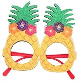 Healeved Hawaiianische Brille Strandparty-brille Brillenkostüm Luau Party Lustige Partybrille Verkaufsstand Brille Foto-requisite Kostümgläser Brillengestell Grüßen