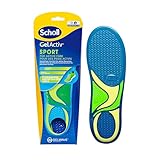 Scholl GelActiv Sport-Einlegesohlen für Männer, Ganztägig komfortable Laufschuheinlegesohlen für frische und kühle Füße, super Stoßdämpfung und Federung mit GelWave-Technologie, Größe 40.5-46