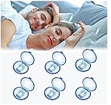 6 PCS Anti Schnarch Magnet NasenClip, Wiederverwendbares Schnarchen Stopper Nasenklammer Nasendilatator für Entspannte Nächte, Möglich bessere Atmung