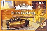 TOPP 18581 Experience Schatz der Pyramide.500 Teile voller Abenteuer und kniffliger Rätsel. Der Escape-Room zum Puzzlen 1+ Personen | Ab 12 Jahren | 90–120 Minuten, Mehrfarbig