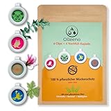 OLLEENO® Mückenschutz Clip – Natürlicher Moskito- & Insektenschutz (4 Clips + 4 Refill-Kapseln) | DEET-frei, langer Schutz, Ideal für Outdoor, Camping, Reisen, Sport | Wiederverwendbar & 100% recycelt