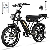 RCB 20 Zoll G19 Pro Elektrofahrrad - 48 V/15,6 Ah Doppelakku - 90–120 km Reichweite - 250 W Motor - APP/NFC Smart Control - 120 kg Tragkraft - Erwachsene Unisex