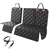 KYG Autoschondecke, rutschfest wasserdicht, für Hund und Kinder langlebig Kratzfest Hundedecke Rückbank Isofix mit 1 Hundegurt für die meisten Autos, LKWs & SUVs 135x56x45cm