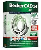 BeckerCAD 14 3D - Professionelle 2D und 3D Konstruktion Architektur, Maschinenbau, Elektrotechnik, Schiffsbau usw. 3D CAD Programm kompatibel mit Windows 11, 10, 8.1, 7