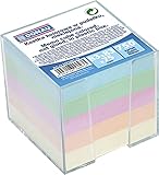 DONAU 7491001-99 Zettelkasten/Zettelbox/Zettelklotz, 83 x 83 x 75 mm, (Sortiert)