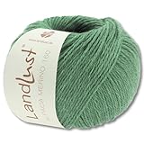 Frida's Wollhaus Lana Grossa 50 g Landlust Alpaka Merino 160 Wolle Stricken 26 Farben (432 | Schilfgrün)