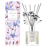 Airkeep Raumduft Kaschmir Vanille Duft, Reed Diffuser mit 8 Duftstäbchen， Lufterfrischer für Badezimmer, Wohnung, Heimdekoration, 100ml