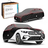 Walser Hagelschutz Abdeckplane Auto, Vergleichssieger Sehr Gut* Auto Hagelschutzplane, Abdeckplane Auto Premium Hybrid, Autogarage Abdeckung, Abdeckung Auto 100% Polyester, Abdeckung Größe 8 SUV/Van