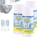3 Stück Vollstern Abflussreiniger Schaum Extra Stark, Rohrreiniger Extrem Stark, Wild Sink Und Drain Cleaner, Hochwirksamer Rohrreiniger Mit Aktivschaum, Für Küche, Bad, Toilette