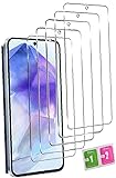 AILIKA Kompatibel mit Samsung Galaxy A51 – Packung mit 5 transparenten gehärtetem Glas, glatte Oberfläche, einfache und unsichtbare Anbringung