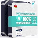 Matratzenschoner 180x200 cm wasserdichte Matratzenauflage aus Baumwolle Nässeschutz Inkontinenzunterlage Matratzenbezüg Atmungsaktive Anti-Allergie und Anti Milben für Bett und Matratze Waschbar