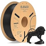 ELEGOO PLA+ Filament 1.75mm Schwarz 1KG, PLA Plus 3D Drucker Filament, Härter und Stärker 3D Druckmaterialien, Maßgenauigkeit +/-0,02mm, Kompatibel mit FDM-Drucker(1KG/Spool, 2.2lbs)