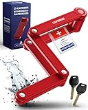 CAPRIBIKE Faltschloss für Fahrrad – Hochwertiges Fahrradschloss Hohe Sicherheit – Kompaktes E Bike Schloss – Einfache Montage & Sicherheitslevel 10 – Robustes Fahrradschloss für Ebike mit 2 Schlüsseln