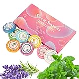 Welhammsae Duschbomben Set, 8 Stück mit 8 Düften, Shower Steamers Aromatherapie Bath Bombs, Selbstpflege Spa Entspannung, für Frauen, Männer, Mama, Papa, Lavendel, Minze, Milch, Rose, Mango, Jasmin