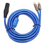 Jectse Hochwertiger XLR -männlicher Bis Zwei -Soundkabel mit Surround Sound Erlebnis, für den Heimlautsprecher XLR Männlich 3 Pin Zum Dual Kabel