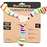 Woo boomerangs Bumerang für Anfänger ab 12 | Holz | Kommt Garantiert Zurück (Fluggetestet) | Leicht zu Werfen | Outdoor Spaß für Rechts- & Linkshänder | Robust | Bumerang Tutboflieger v2