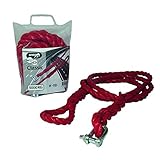 JUMBO 0126302 Abschleppseil 5 tonnen 3.5 Meter mit Aufbewahrungstasche & mit Haken Abschleppgurt LKW & Wohnmobile