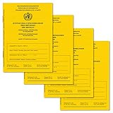 Welsberg 4x Impfbuch Impfpass Impfausweis - internationale Bescheinigung über Impfungen - Ausgabe 2021