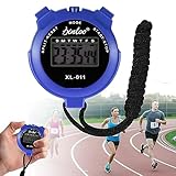 QESSUVNC Stoppuhr Digital, Stoppuhr Sport,Stoppuhr Wasserfest，Stoppuhr mit Wecker,Stoppuhren Mit Großem Display, Sport Stoppuhren Mit Wecker, Kalender, Woche, für Trainer, Schiedsrichter, Basketball