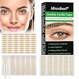 600 Stück Schlupflider Stripes, Schlupflider Tapes, Augenlid Stripes, Augenlidklebeband, Double-Sided Eyelid Tapes, Unsichtbares Doppelte Augenlid Stripes, mit Gabelstangen Pinzette