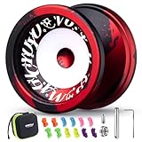 MAGICYOYO Profi JoJo V6S Locus, Doppelzweck JoJo mit Leerlauf und Kugellager, Trick Jo Jo für Kinder & Erwachsene, Jo-jo mit Responsive & Unresponsive, mit 12 Saiten, Lagersatz, Gehäuse