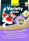 Tetra Pond Variety Sticks - Fischfutter-Mix für Teichfische aus DREI verschiedenen Sticks, für die Gesundheit, Farbenpracht und Vitalität Aller Fische im Teich, 25 L Beutel