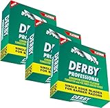 Derby Rasierklingen Professional 300 / Dreierpack - 3 x 100 Stück rostfrei einzeln verpackt