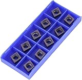 CYSFETENA 10 Stück CNC Hartmetall Einsatzschneider Wendeschneidplatten CCMT09T304 VP15TF für Drehbank Metall, Präzisionsschneider für Edelstahl, Stahl & weiche Materialien