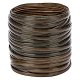 Oilmal Flaches Korbgeflecht-Reparaturset, 67 m, Möbelverlauf, dunkelbraunes Rattan für Sofa, Korb, Stuhl, brauner Farbverlauf, Rattan, für Stuhl, Tisch, Strick-Aufbewahrungskorb