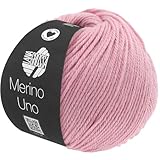 LANA GROSSA Merino Uno | Klassische Merinowolle mit Superwash-Ausrüstung | Handstrickgarn aus 100% Schurwolle (Merino) | 50g Wolle zum Stricken & Häkeln | 125m Garn FB29